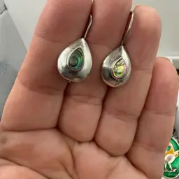 Saved Listing - Sterling And Abalone Earrings