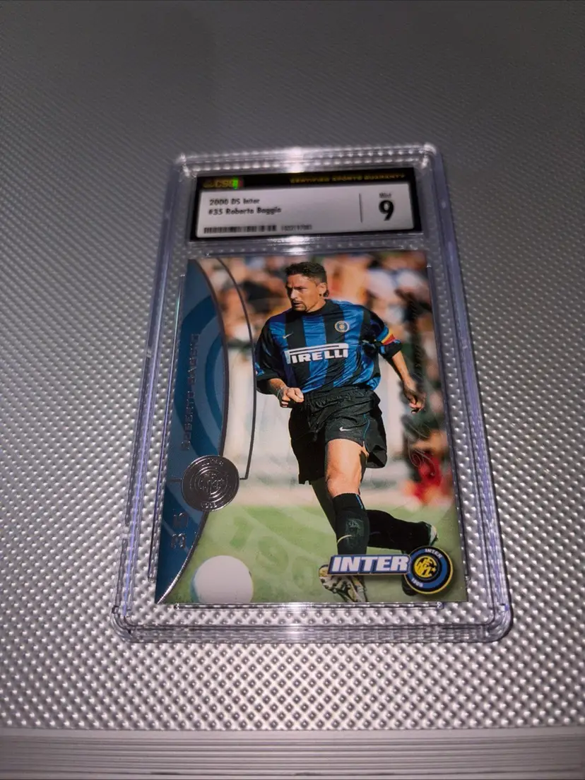 2000 DS Calciatori Inter Milan #35 Roberto Baggio CSG 9 Mint Rare Card