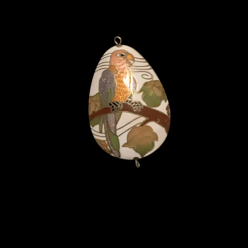Cloisonné Parrot Pendant