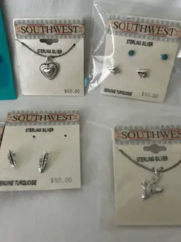 Southwest Jewelry Pierced Earrings And Necklaces