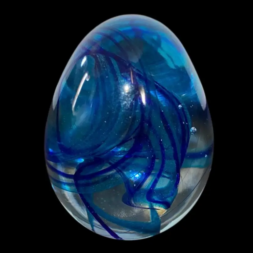 #21- Vintage Beautiful  1999 OBG Studio Paperweight - Multi-colored