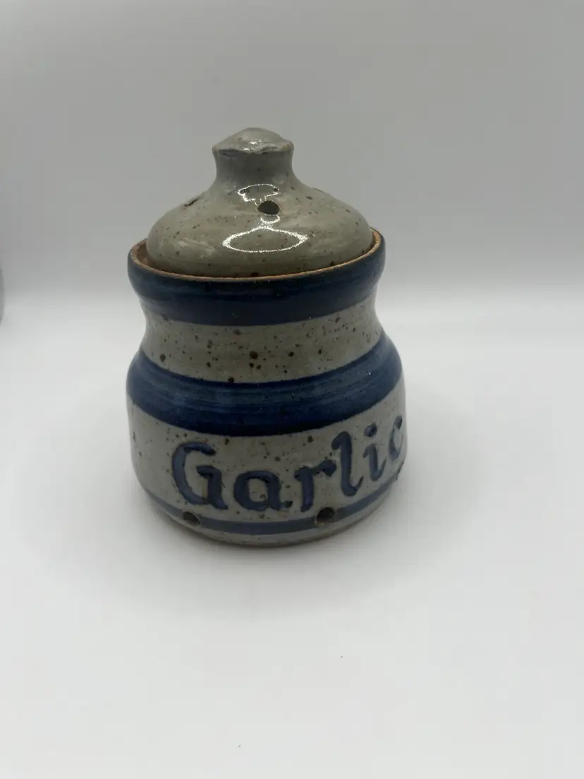Stoneware Garlic Jar