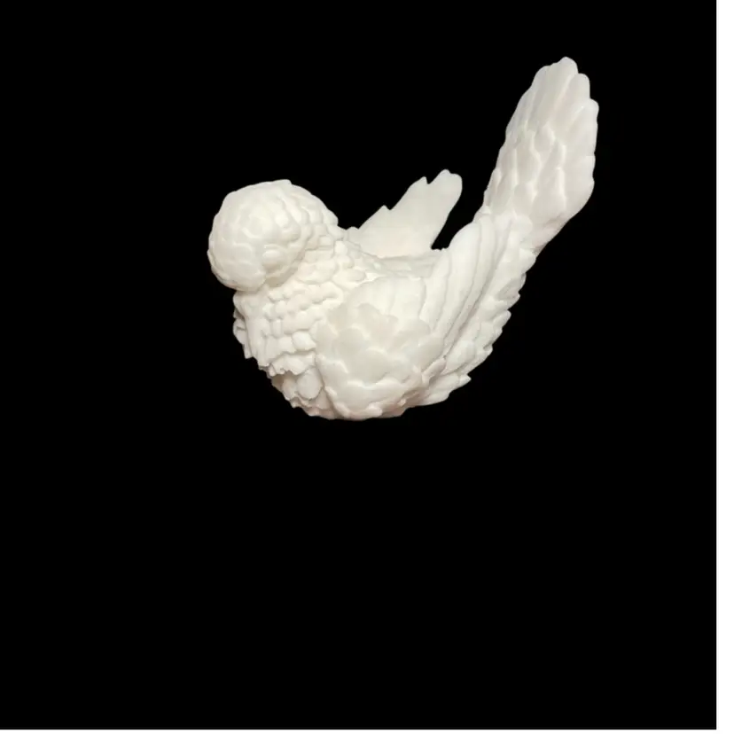 Vintage Carved White Dove
