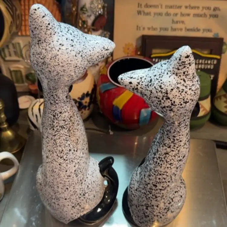 Speckled Pair Of Cats