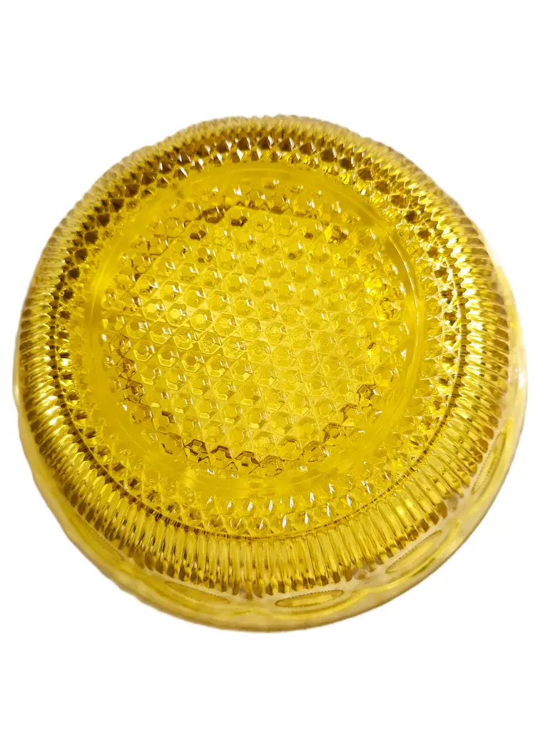 Amber Bartlett Collins Manhattan Bullseye Cane Serving Bowl