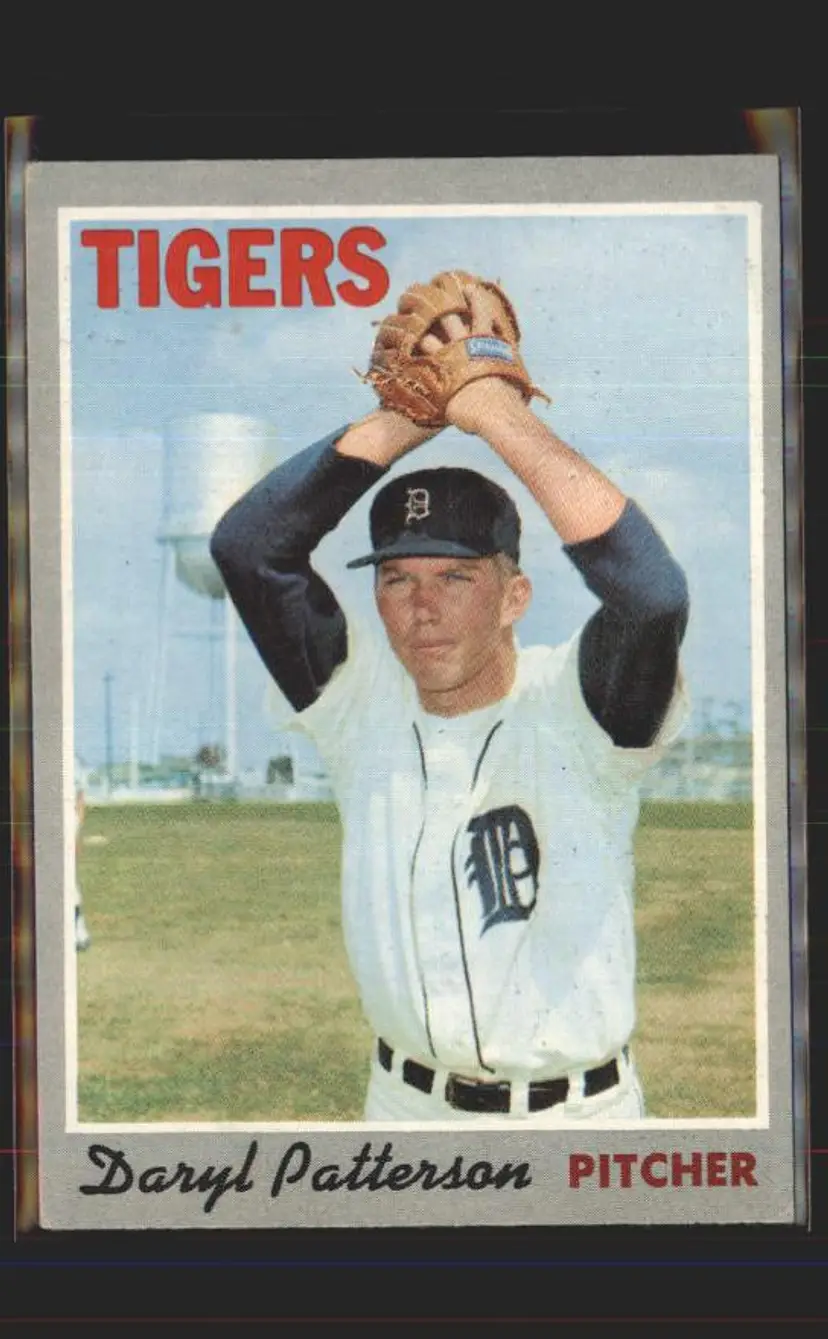 Daryl Patterson 1970 Topps #592 - (pk6) - Detroit Tigers