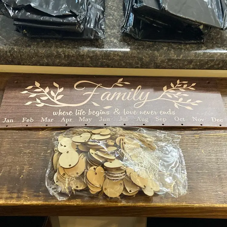 #01 Family Birthday Decor. Lot Of 7