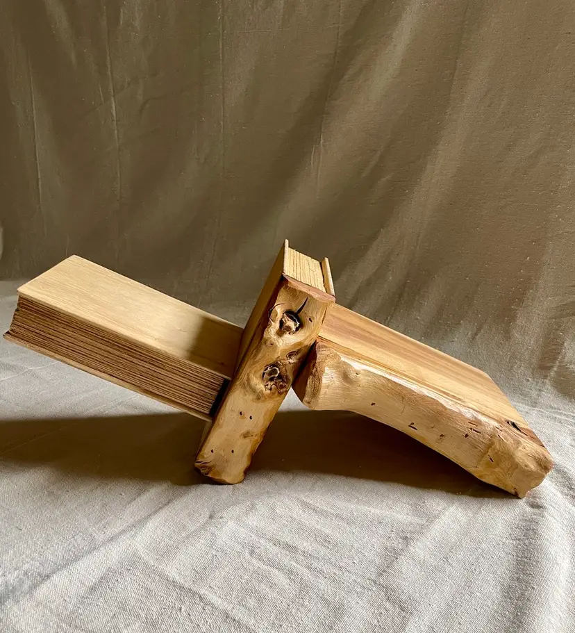 Wooden Kitsch Book Nook Shelf - Cabin Tiny Home Wall Decor