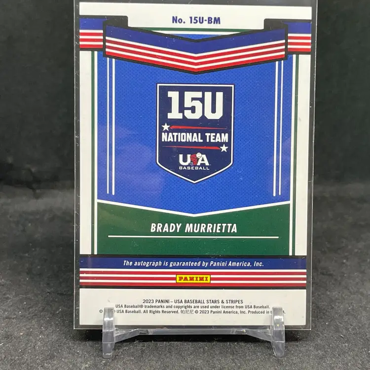 Brady Murrietta 2023 Panini Baseball Card Team USA U15