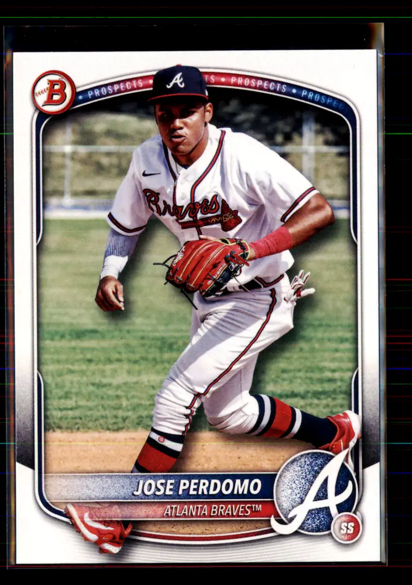 Jose Perdomo 2025 Bowman #BP-106 - (113) - Atlanta Braves