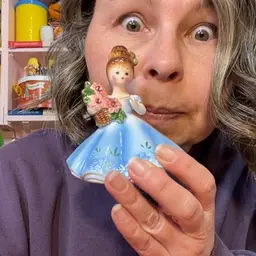 Gift Craft Blue Dress Bejewelled Figurine