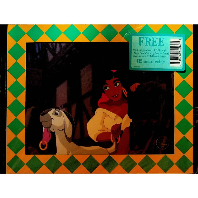 Esmeralda & Djali Hunchback of Notre Dame Disney Lithograph