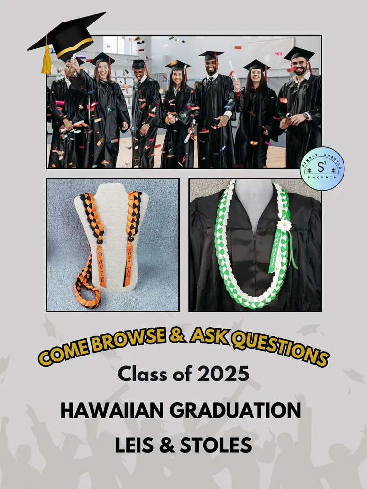 Class of 2025 Graduation Leis, Stoles, & More