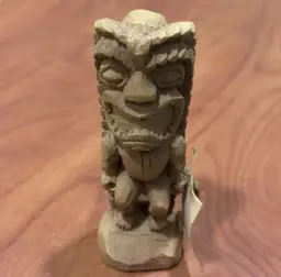 TIKI POLYNESIA Chiefly Co. 4" ALI'I" Tiki Hawaiian Statue “God of Strength”