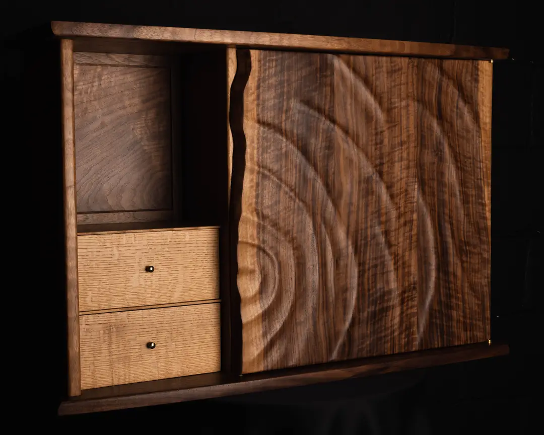 Carved Display Cabinet