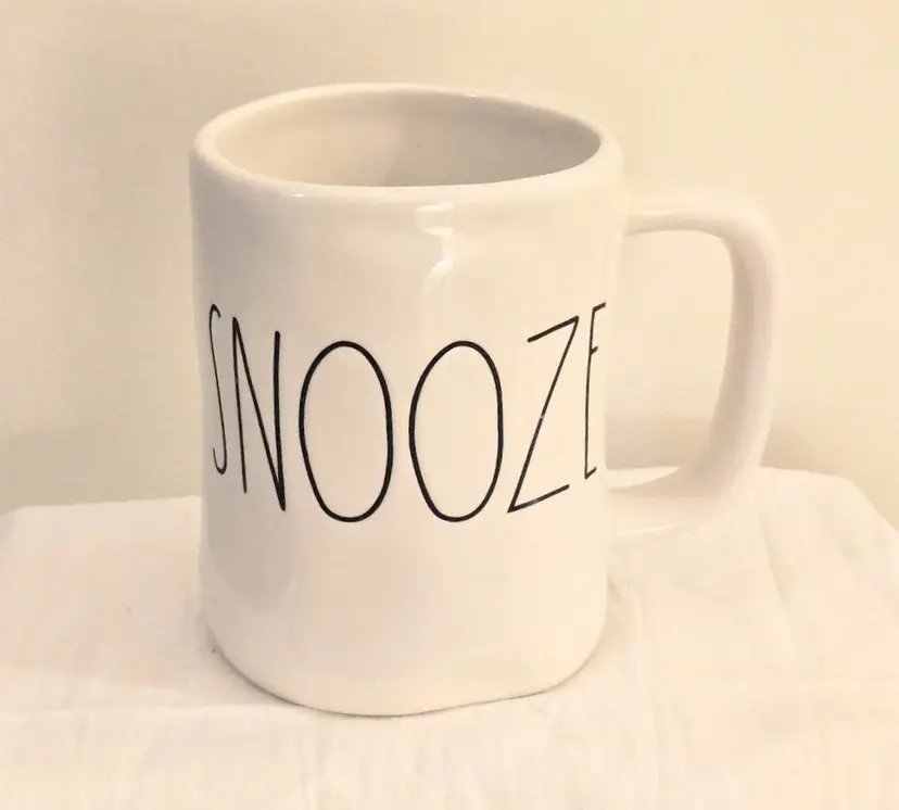 Rae Dunn SNOOZE Ceramic Coffee Mug - Collectors Mug