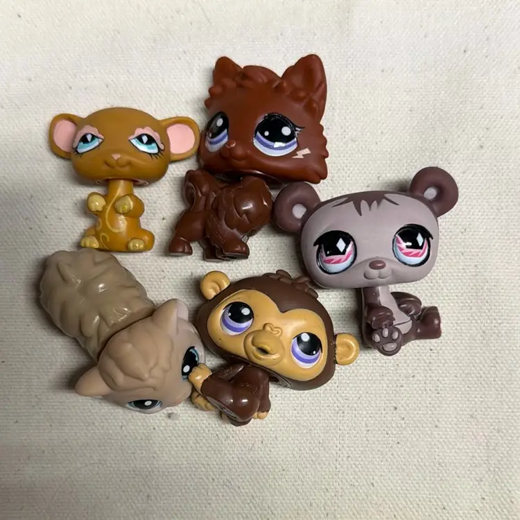 Littlest Pet Shop Brown Pets Lot