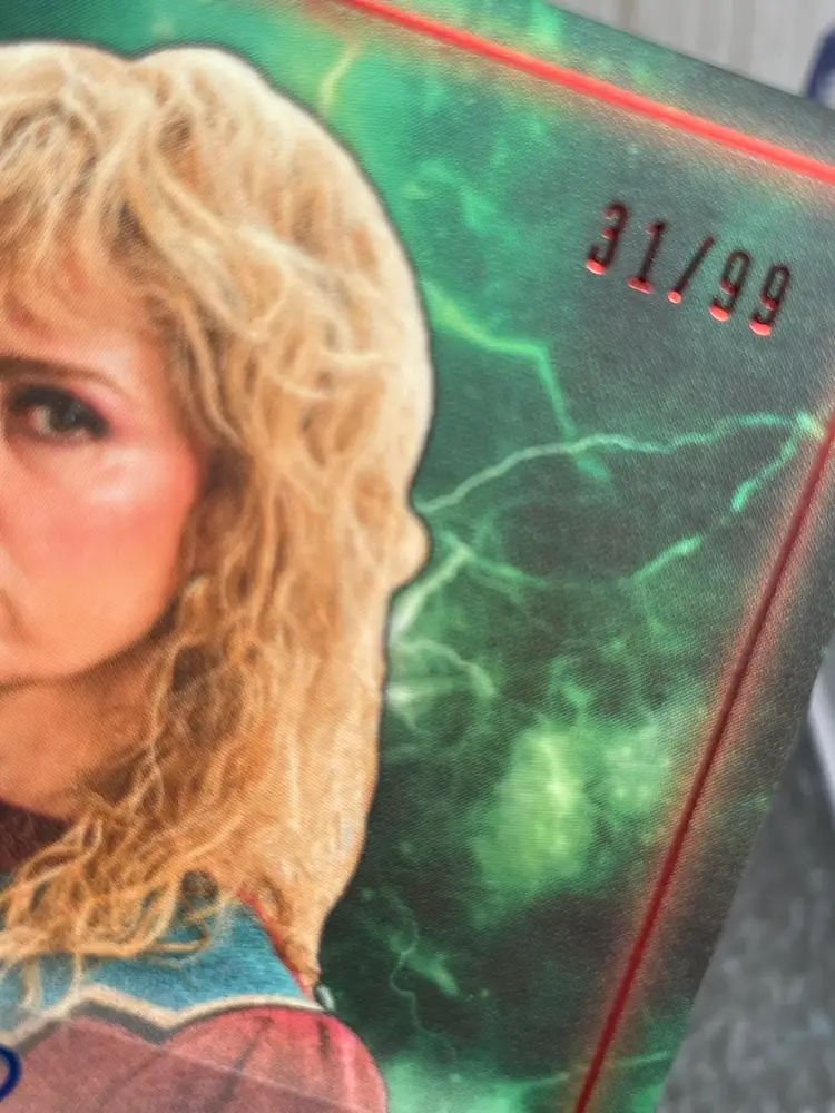 2025 Topps Stranger Things Cara Buono as Karen Auto Purple #/99