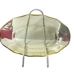 3 Pieces Of Vintage Fosteria Fairfax Pattern. Depression Glass