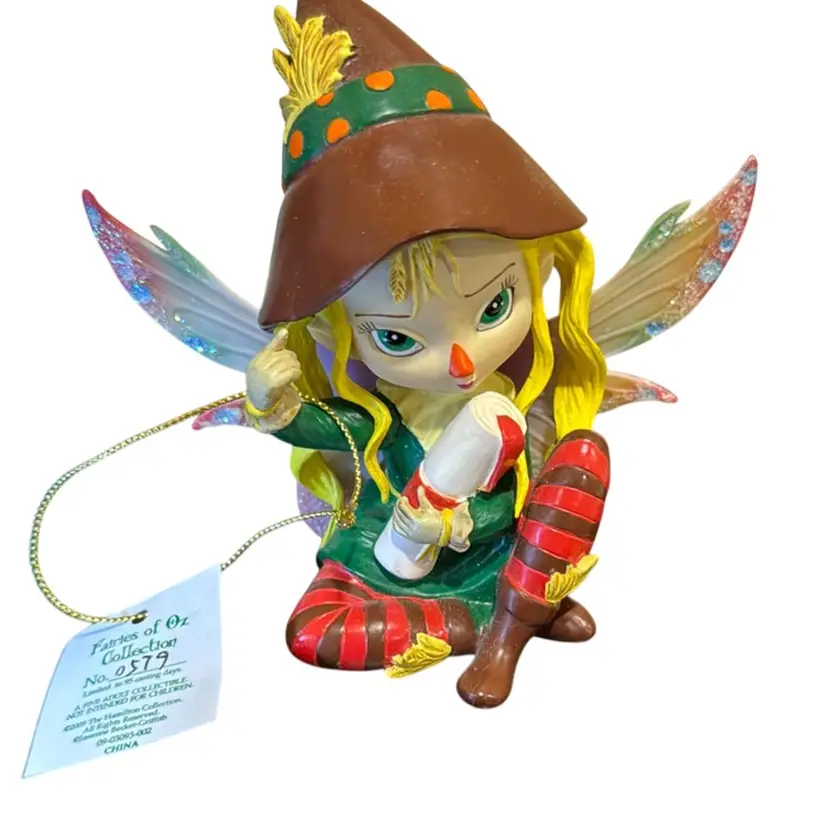 The Fairies Of Oz - Scarecrow The Wizard Of Oz - With Certificate #0579 - The Hamilton Collection