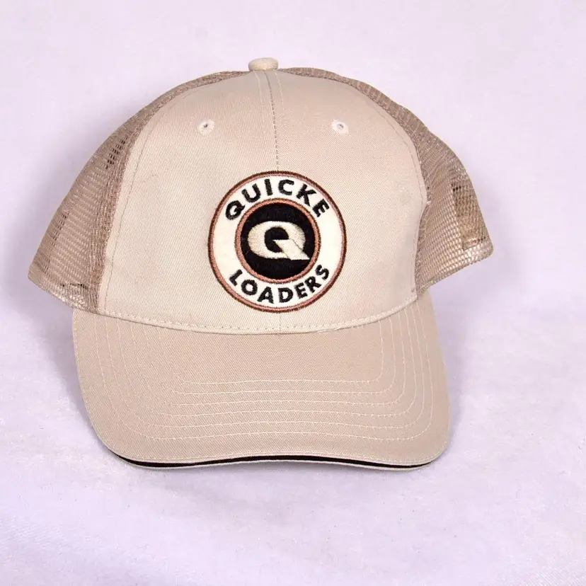 Quick Loaders Logo Beige Baseball Hat Cap