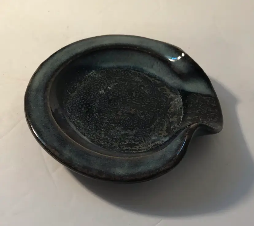 Artisan Pottery Spoon Rest Or Trinket Dish