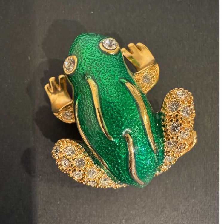 Vintage Roman Frog Brooch