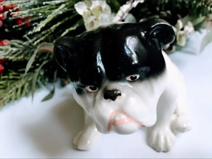 German Bull Dog Figurine