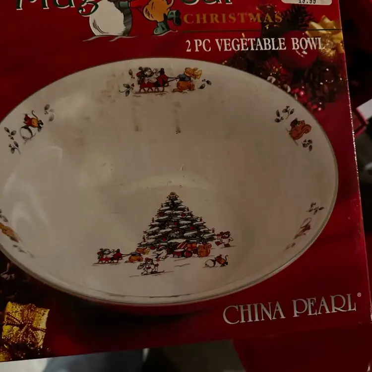 Vintage Magical Christmas By Pearl China Serving Bowl