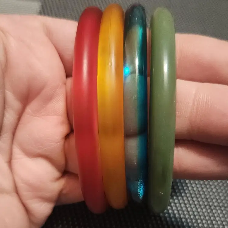 Vintage Set Of Colorful Bangle Bracelets