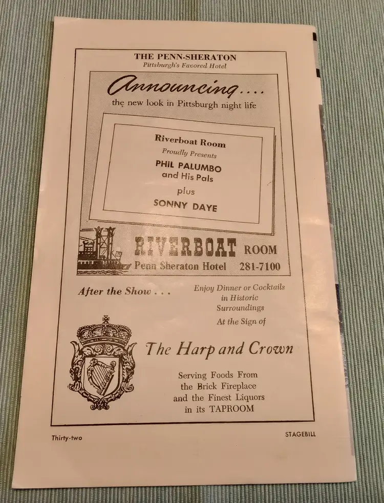 "Hello Dolly" 1967 Stagebill With Carol Channing Penn Theater Playbill Theater