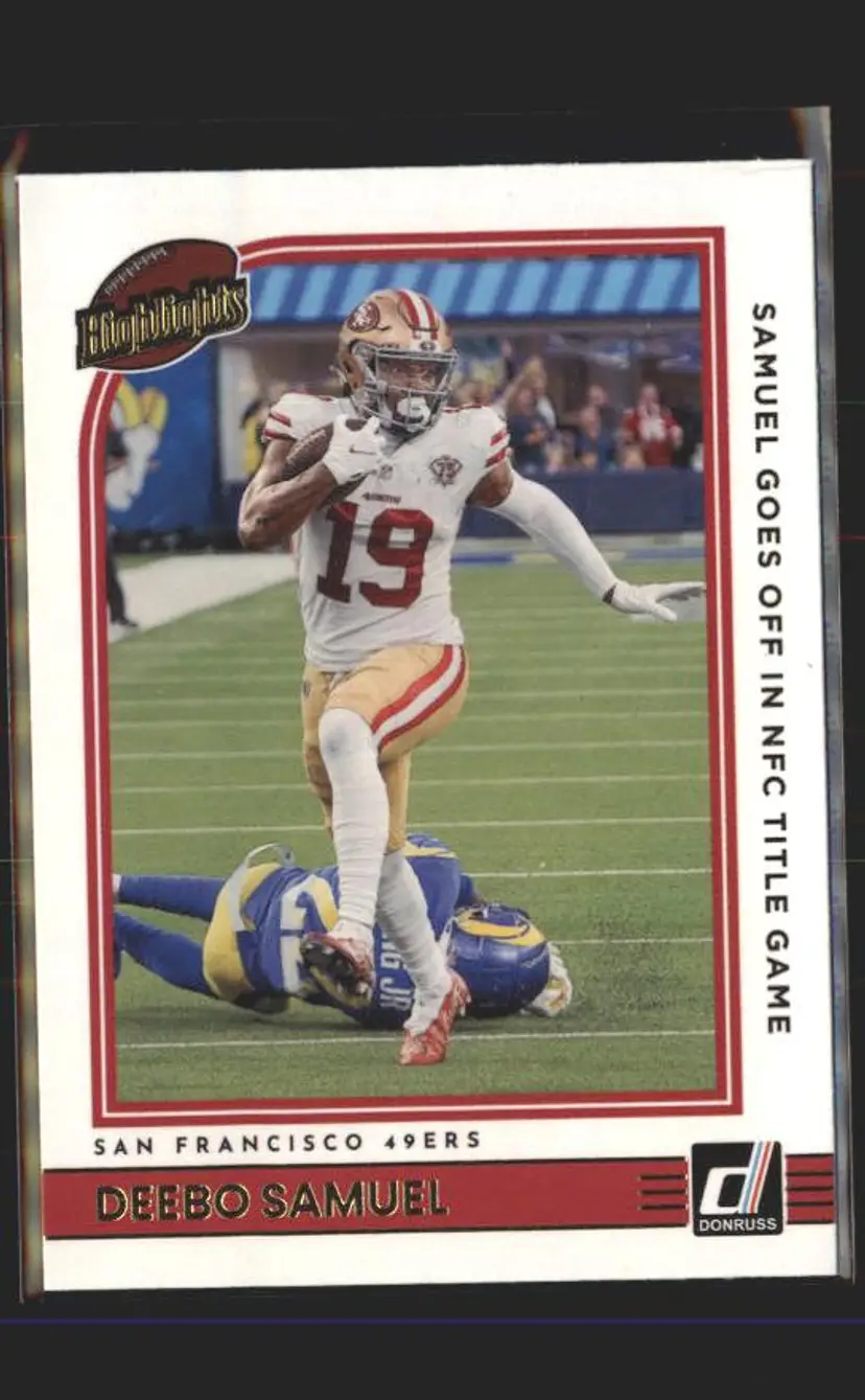 2022 Donruss #H-DS Deebo Samuel Highlights - (139) - San Francisco 49ers