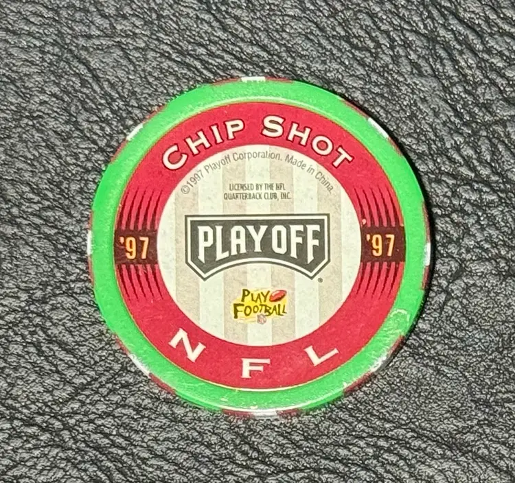 Steve Young 1997 Panini Playoff Chip Shot Football Poker Chips Green San Francisco 49ers
