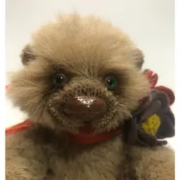 Artist Handmade OOAK Rory Flower Bear by Olena Golovinska German Mohair Jointed