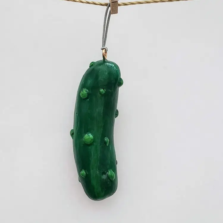 Handmade Dill Pickle Ornament