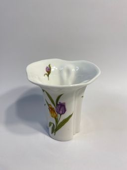 Shafford Fine Bone China Mini Vase With Tulips 3”