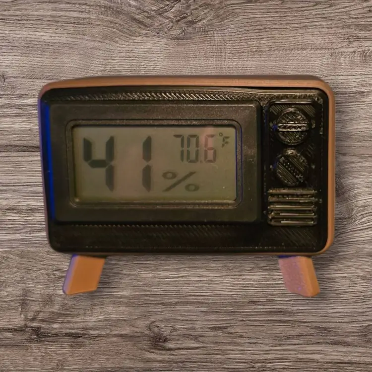 Mini Retro TV Hydrometer/Thermometer