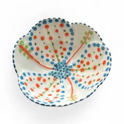 Small Hand Painted Signed Ceramic Trinket Dish