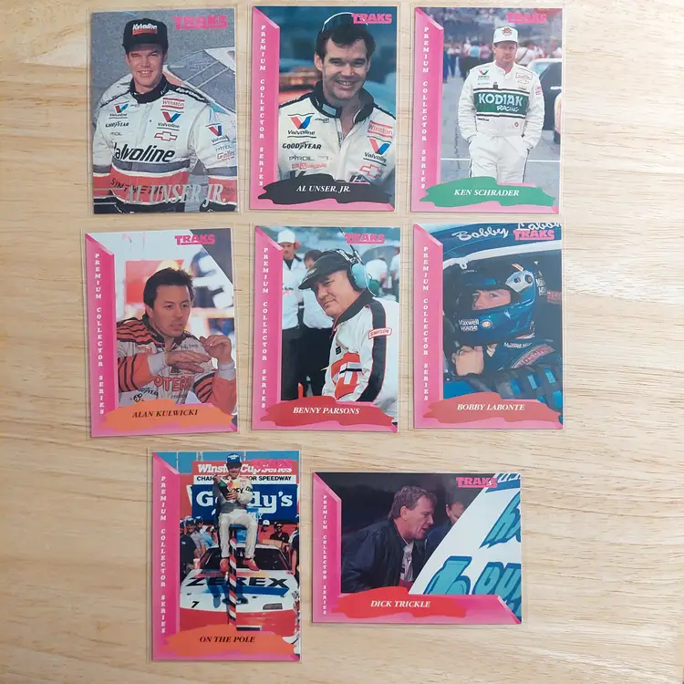 Lot of 24 1993 Traks cards. Includes Al Unser, Jr. Daytona guest.