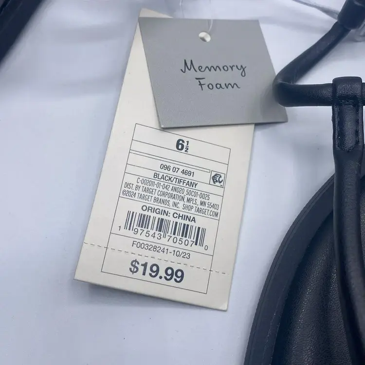 Women's Tiffany Ankle Strap Sandals - A New Day Black