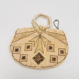 Vintage Art Deco Beaded Purse Made in Czechoslovakia  1920s/30s Geometric