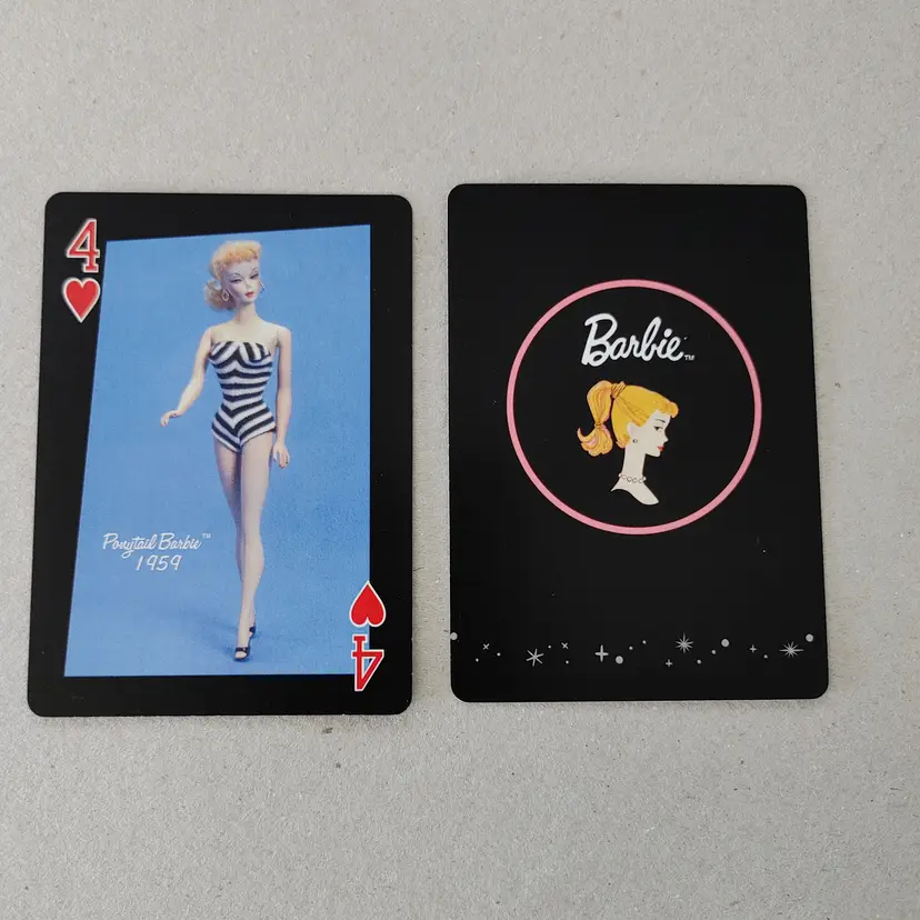 1 Single Swap Card - Playing Card. Vintage 2004 Barbie Fashion cards. Dimension 2.5 x 3.5. Read description.