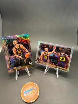 Steph Curry Fanatics Exclusive Log o& Warriors Team Card Same Glitter 2025-26 Topps NBA Golden State warriors