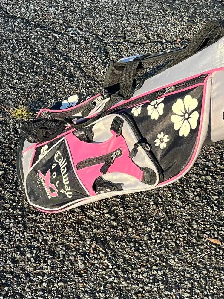 #01 Callaway XJ Series Pink Junior Girls 7 Club Golf Set with Stand Bag 53 - 60”