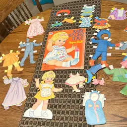 Vintage Original Baby Tender Love Paper Doll set  1972