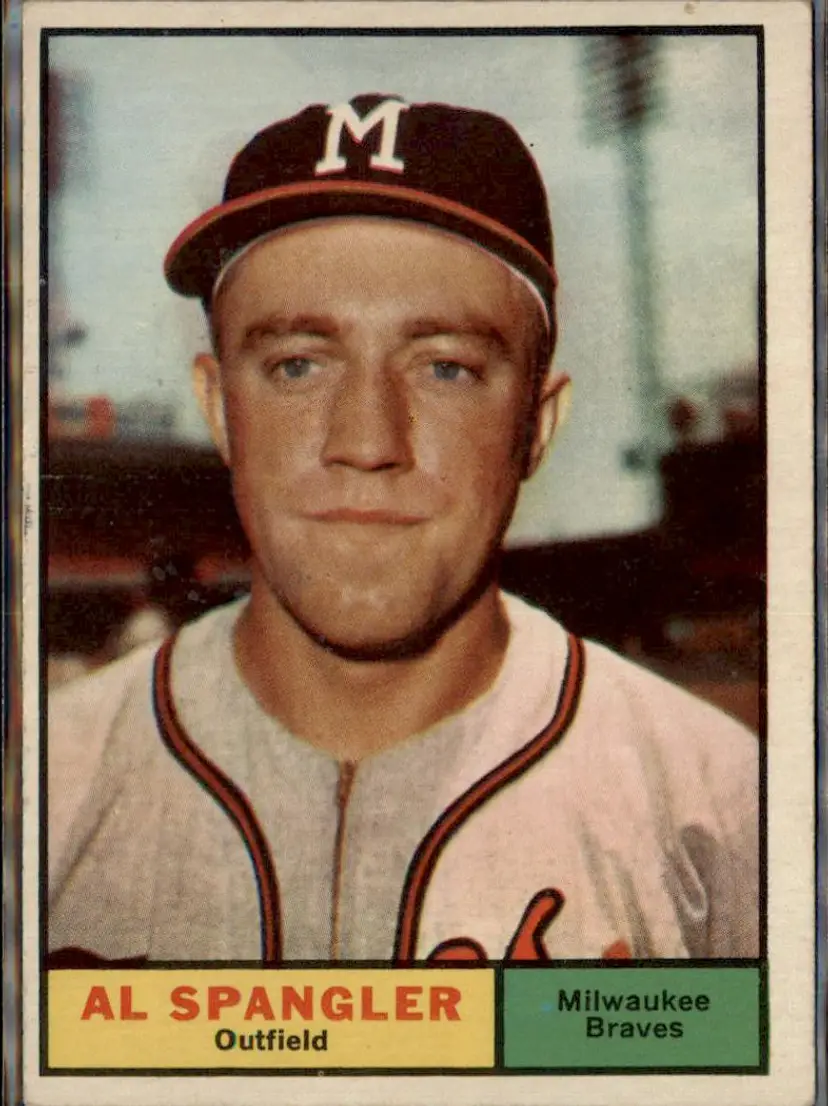 1961 Topps #73 Al Spangler - ( ) - Milwaukee Braves