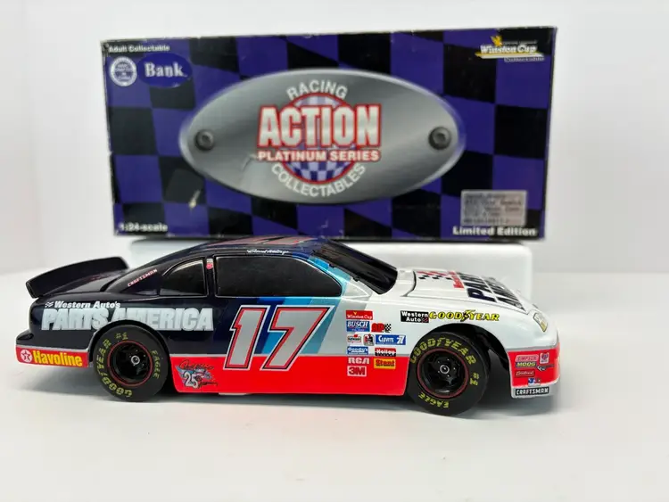 Darrell Waltrip Race Car Bank # 17 Parts America 1997 Monte Carlo 1:24 Scale