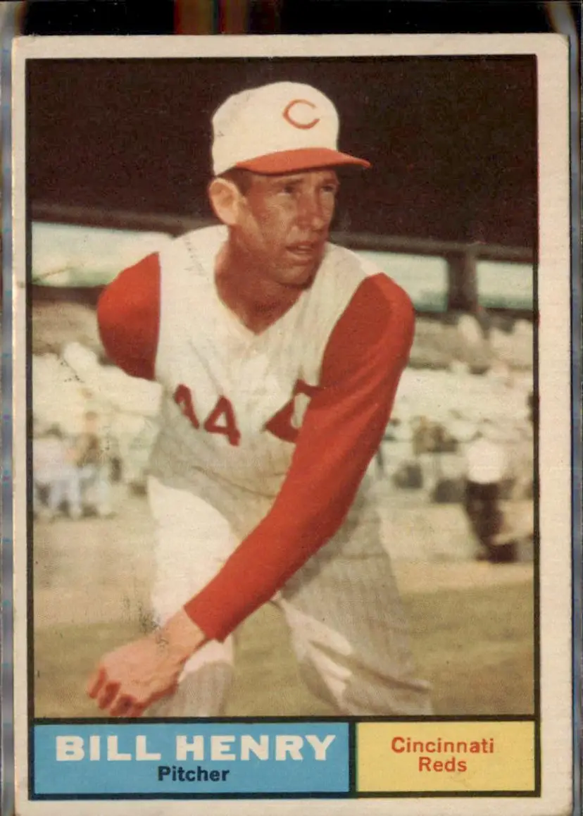 1961 Topps #66 Bill Henry - ( ) - Cincinnati Reds
