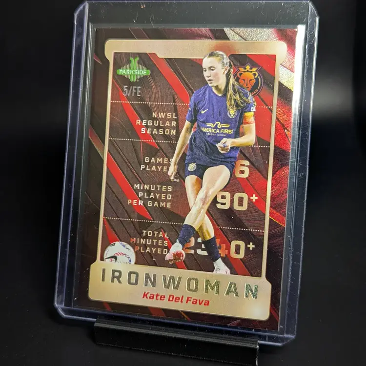 2025 Parkside NWSL Vol 1 Ironwoman /Fe (/26) Kate Del Fava Utah Royals