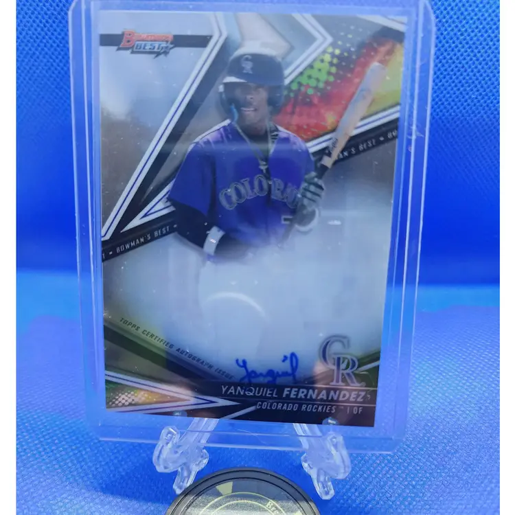 2022 Bowmans Best Yanquiel Fernandez Auto Lot- Colorado Rockies